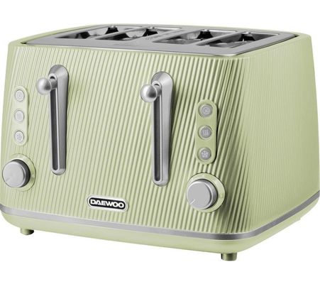 DAEWOO Cascade SDA2780GE 4-Slice Toaster - Sage, Green