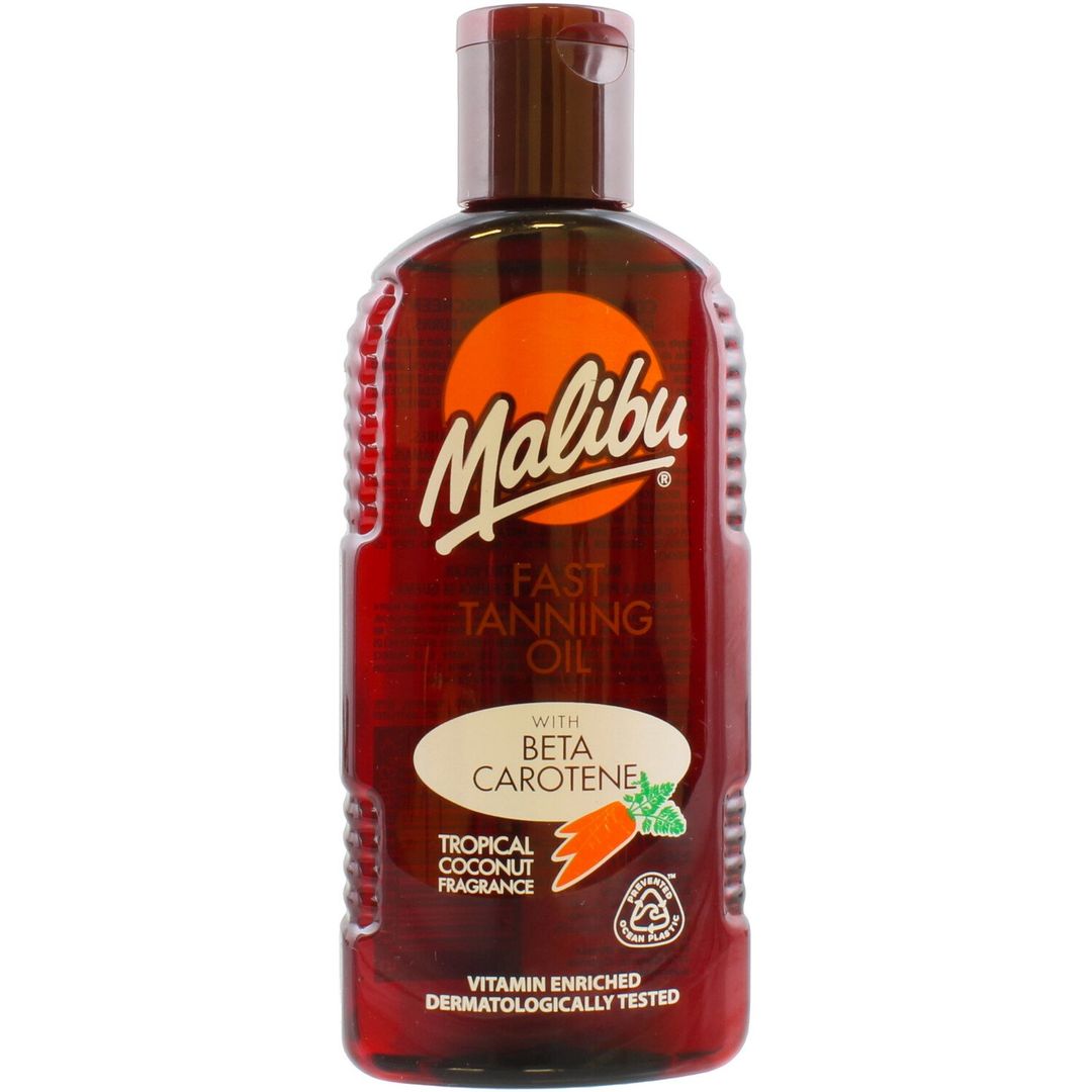 Malibu Tanning Oil with Beta Carotene - Red - Image 1