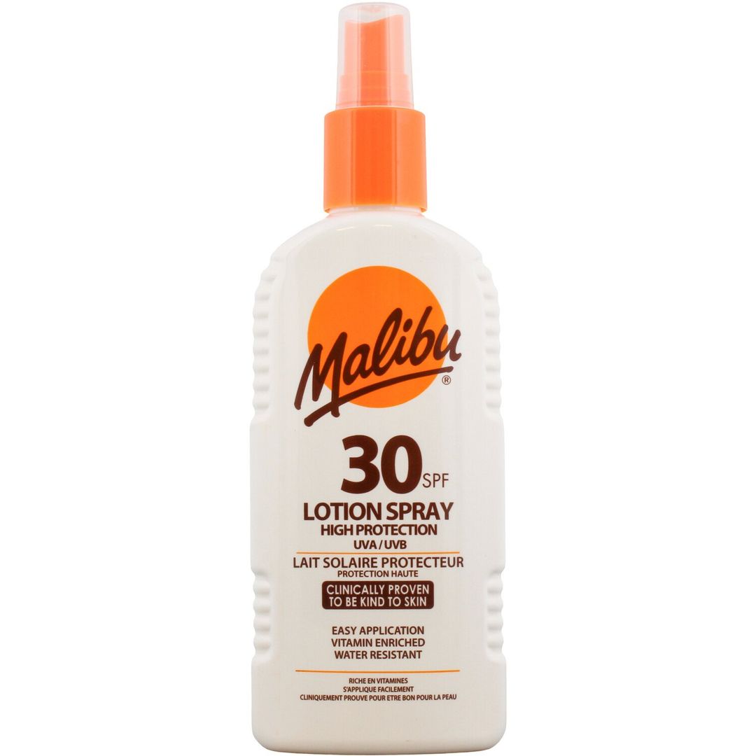 Malibu UVA UVB SPF 30 Sun Protection Lotion Spray - Image 1