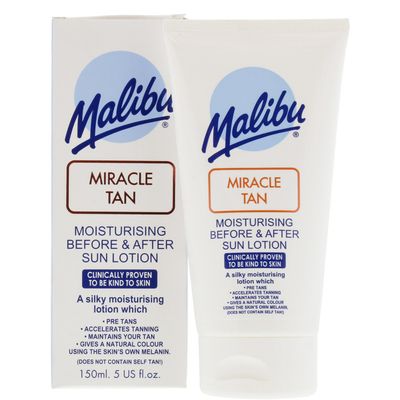 Malibu Miracle Tan Moisturising Before and After Sun Lotion - White - Thumbnail 2