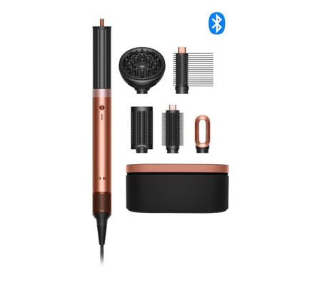 DYSON Airwrap Co-anda 2x Curly Coily Hair Multi-Styler & Dryer - Amber Silk & Pink Champagne, Gold,Black