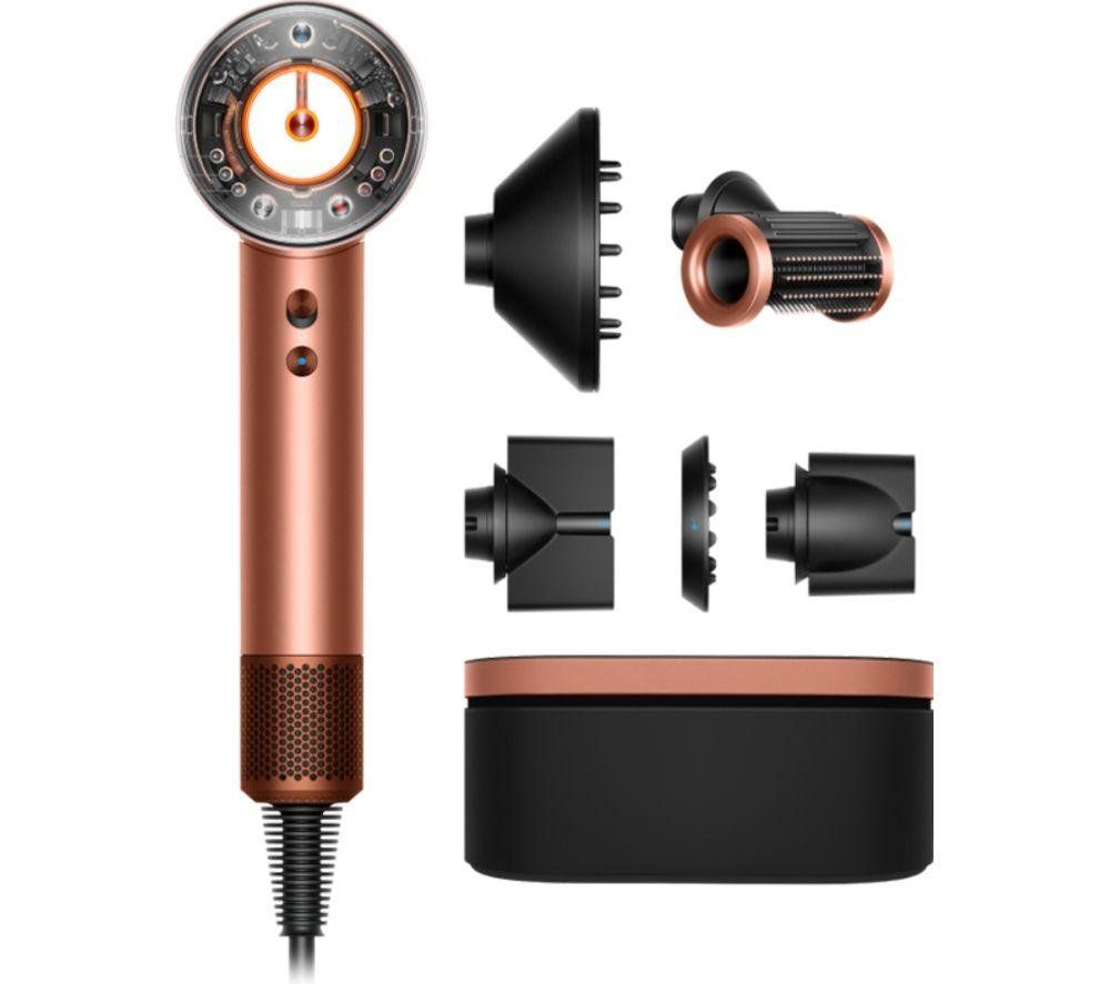 DYSON Supersonic Nural Straight妫 Hair Dryer - Amber Silk & Pink Champagne, Gold,Pink - Image 1