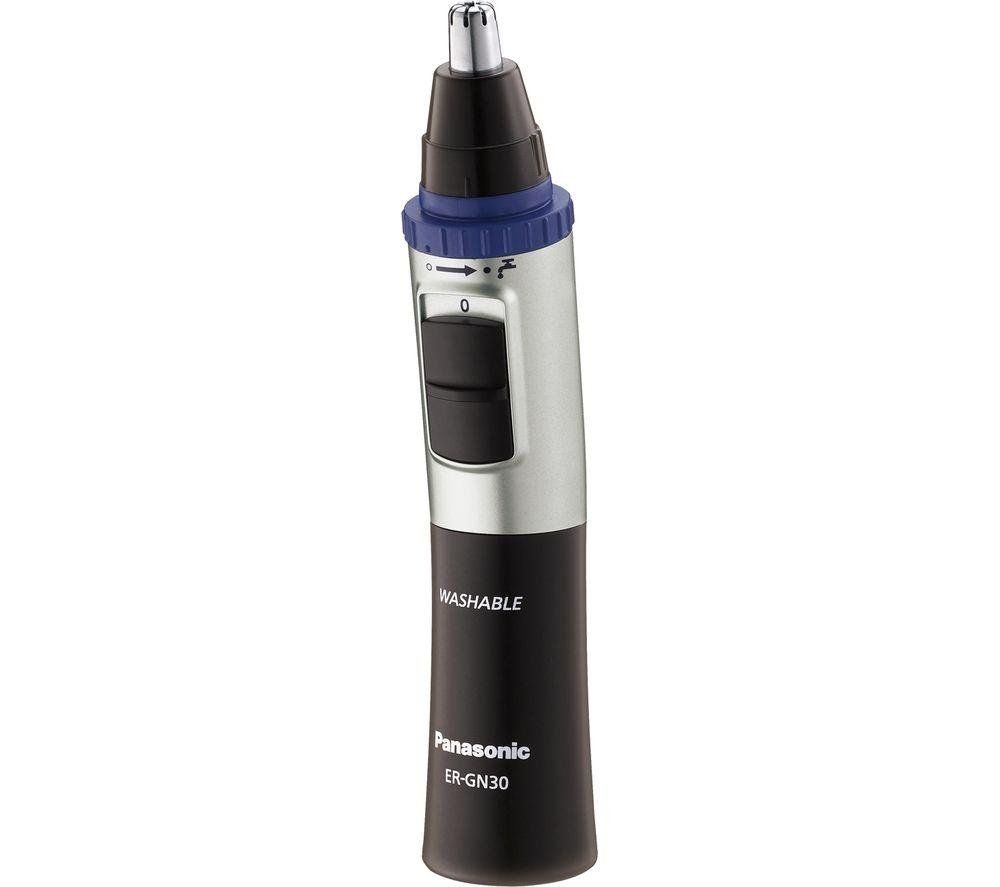 Panasonic Battery Operated Nose Hair Trimmer - Black/Silver - Image 1