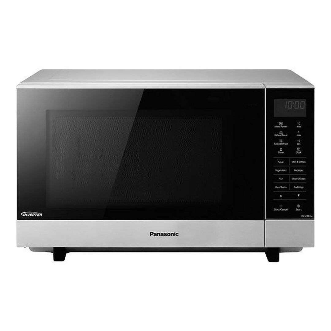Panasonic 27L Flatbed Microwave - Silver - Image 1