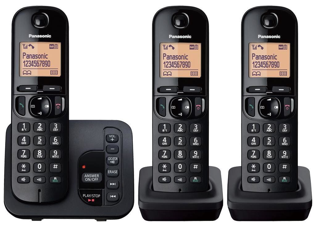 Panasonic KX-TGC223EB telephone DECT telephone Caller ID Black - Image 1