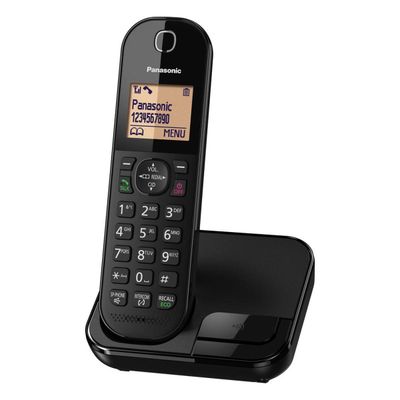 PANASONIC KX-TGC410EB Cordless Phone - Black, Black
