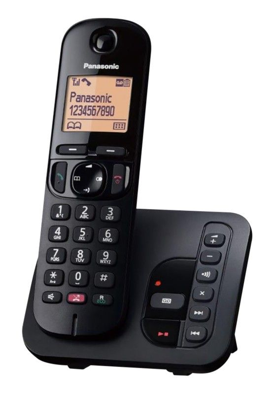 PANASONIC KX-TGC260EB Cordless Phone - Black, Black - Image 1