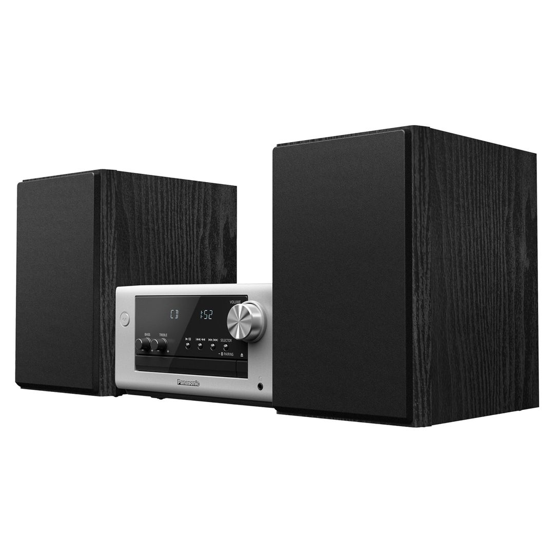 PANASONIC SC-PM702 Bluetooth Traditional Hi-Fi System - Silver, Silver/Grey - Image 1