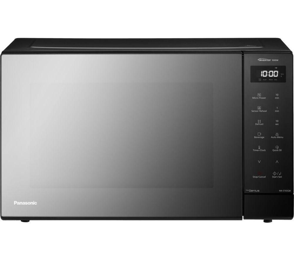 Panasonic NN-ST65QBBPQ 32L Solo Inverter Microwave Oven Black 1000W Family-Size Microwave with Inverter Technology Auto - Image 1
