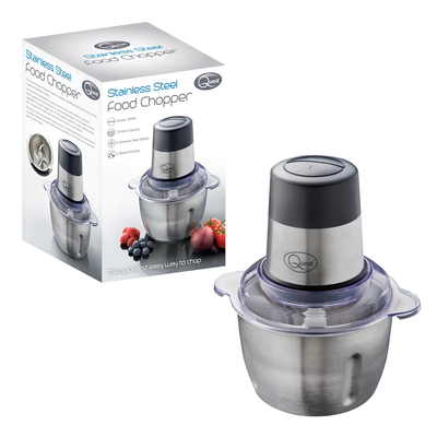 QUEST 31559 Mini Chopper - Black & Silver, Black,Silver/Grey