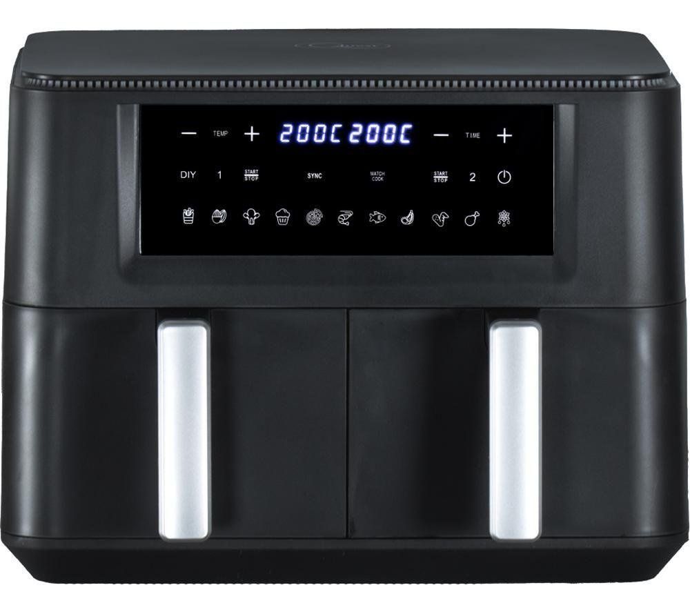 QUEST 33779 Dual Air Fryer - Black, Black - Image 1