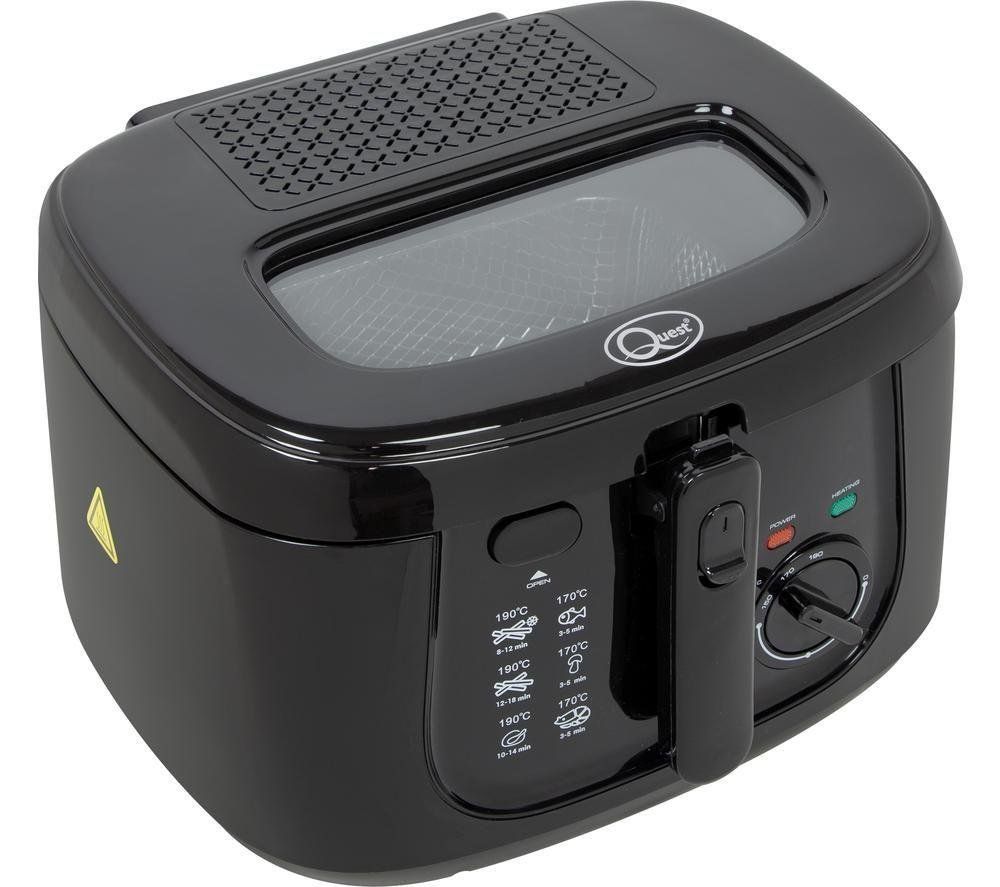 QUEST 35239A Deep Fryer - Black, Black - Image 1