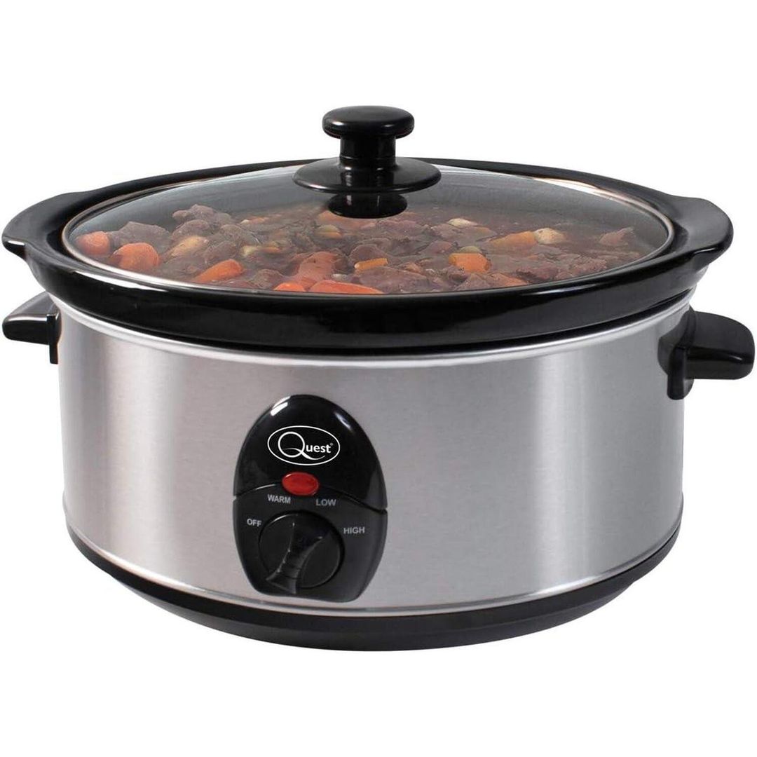 QUEST 35270 Slow Cooker - Stainless Steel, Stainless Steel - Image 1