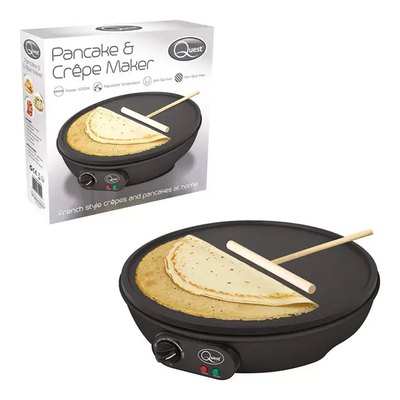 QUEST 35540 Pancake & Crepe Maker - Black