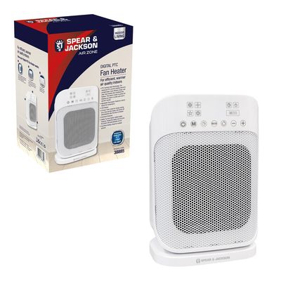 SPEAR & JACKSON 38885 Hot & Cool Tower Fan - White, White