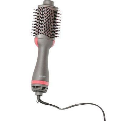 BAUER 38899 Hot Air Blow Dry Brush - Silver & Grey, Silver/Grey
