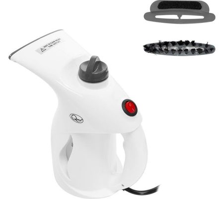 QUEST 42140 Travel Clothes Steamer - Grey & White, Silver/Grey,White