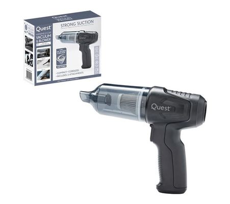 QUEST 44900 Cordless Bagless Handheld Car Vacuum Cleaner - Black, Black - Thumbnail 2