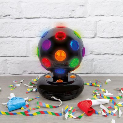 GLOBAL GIZMOS 45860 5" LED Disco Ball - Black