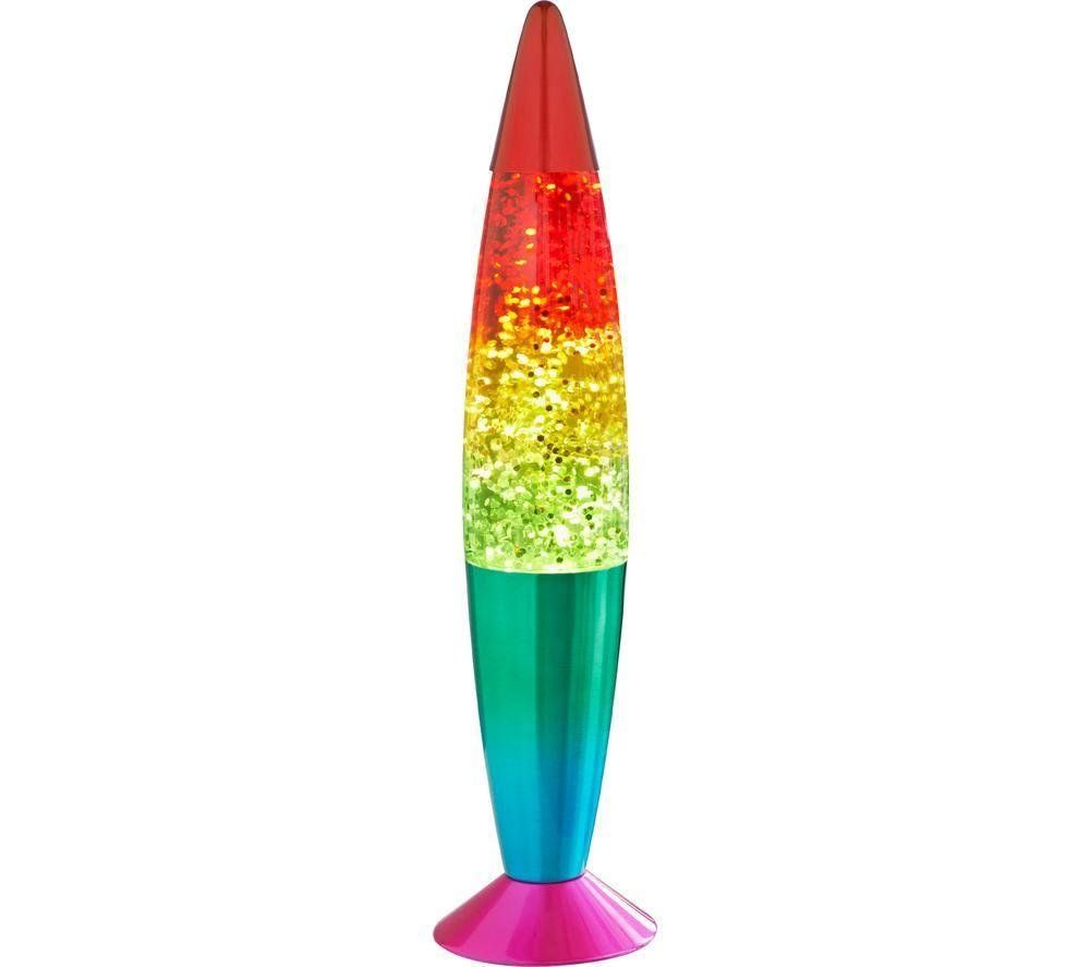 GLOBAL GIZMOS 48639 16" Glitter Lamp - Rainbow - Image 1