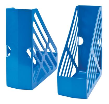 Deflecto Essentials Maxi Magazine File Blue - CP073YTBLU
