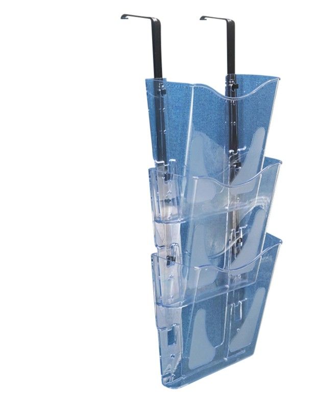 Deflecto Crystal Portrait A4 Wall Mounted Document Holder With Hanging - Image 1