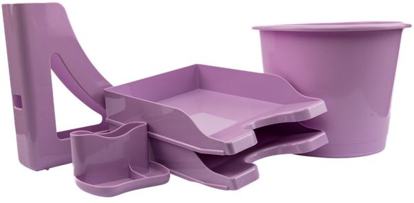 Deflecto Desk Accessory Starter Kit Lavender - CP175YTLAV