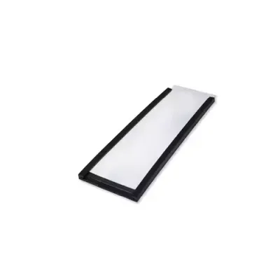 Beaverswood Magnetic PVC Label Holder (Clear) With White Card For Shelving and Racking H30mmxW80mm (Pack 100) - ML38