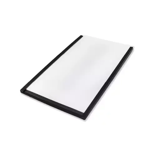Beaverswood Magnetic PVC Label Holder (Clear) With White Card For Shelving and Racking H60mmxW100mm (Pack 100) - ML610 - Image 1