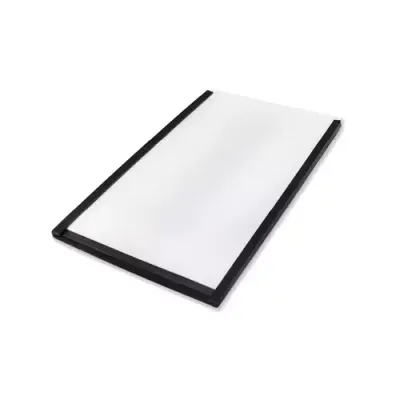 Beaverswood Magnetic PVC Label Holder (Clear) With White Card For Shelving and Racking H60mmxW100mm (Pack 100) - ML610