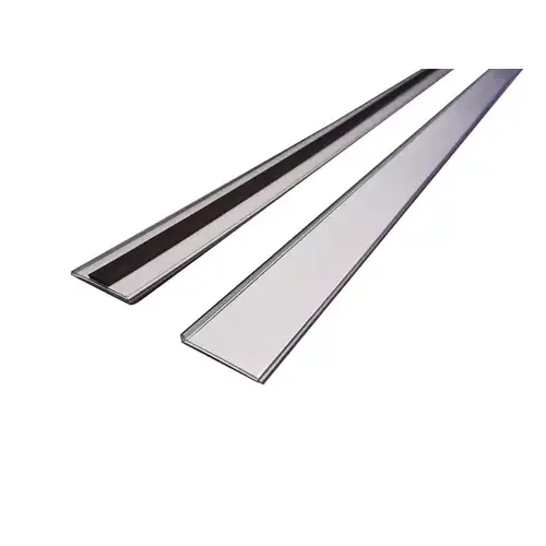 Beaverswood Magnetic Ticket Holder (Clear) With Card Insert (White) For Shelving and Racking H38mmxW1000mm (Pack 10) - TS38M/10 - Image 1
