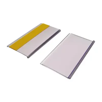 Beaverswood Self Adhesive Ticket Holders (Clear) With Card Insert (Whi
