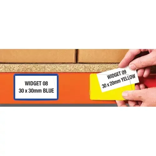 Beaverswood Magnetic PVC Clear Front Ticket Pouches For Warehouse Shelving and Racking H60mmxW100mm Yellow (Pack 100) - MP610Y - Image 1