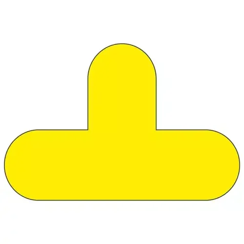 Beaverswood Warehouse Floor Signal Markers T-Shape PVC With Adhesive B - Image 1