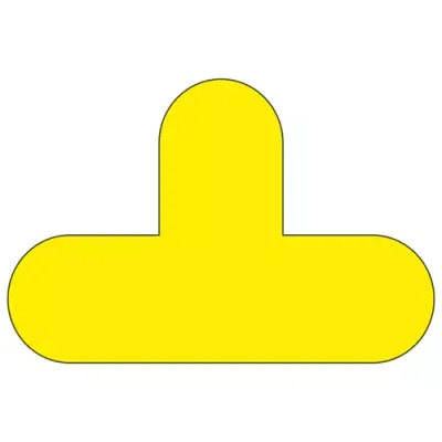 Beaverswood Warehouse Floor Signal Markers T-Shape PVC With Adhesive B