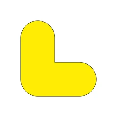 Beaverswood Warehouse Floor Signal Markers L-Shape PVC With Adhesive B