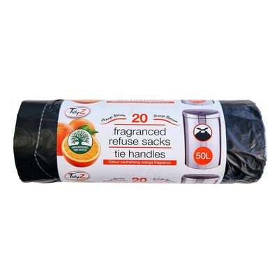 TidyZ Fragranced Refuse Sacks 50L 20 Assorted Pack - Thumbnail 2