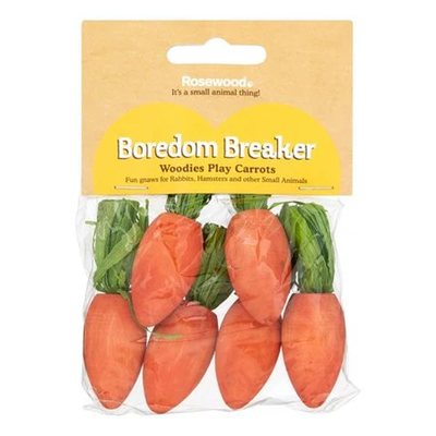 Pack of 6 Woodies Play Carrots