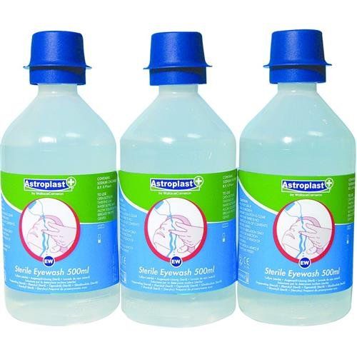 Astroplast Saline Eye Wash 500Ml Bottle (Pack 3) - 1047009 - Image 1