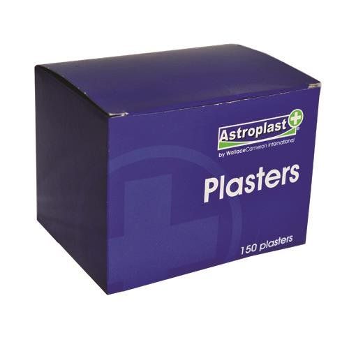 Astroplast Plasters Flesh Colour Washproof Assorted Sizes (Pack 150) - 1211001 - Image 1