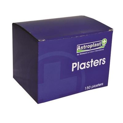 Astroplast Plasters Flesh Colour Washproof Assorted Sizes (Pack 150) - 1211001