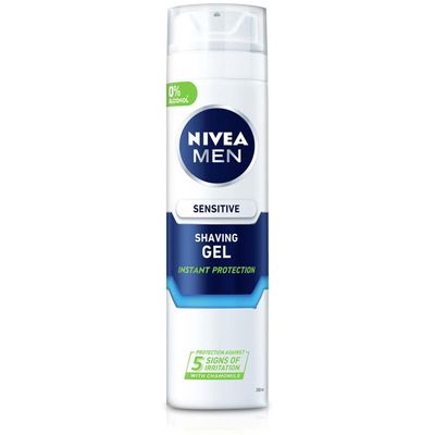 Nivea Sensitive Shaving Gel 200ml - Blue - Thumbnail 2