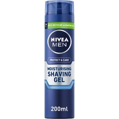 NIVEA MEN Protect & Care Moisturising Shaving Gel - Blue - Thumbnail 2