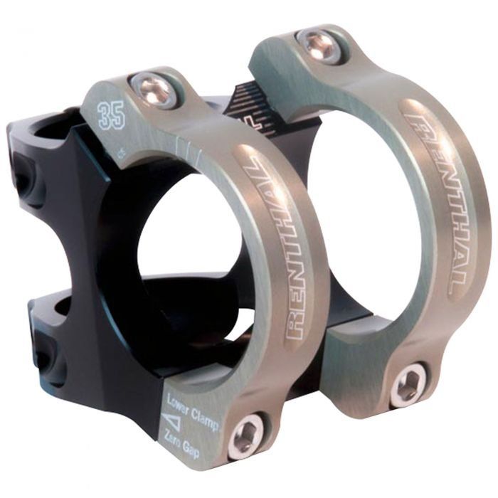 Renthal Apex 35 Stem - Rise: +/-6 Deg - Length: 33mm - Clamp: 35mm - Material: 2pc Bar CNC 2014 Alloy - Image 1