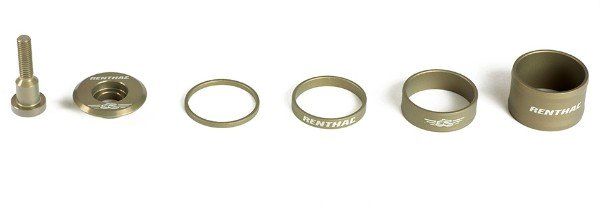 Renthal Top Cap Kit - Gold - Image 1