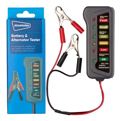 Streetwize Battery And Alternator Tester Basic | Swbt100 | Euro Car Parts - Thumbnail 2