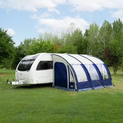 Streetwize Streetwize LWPP2B 390 Blue Ontario Lightweight Caravan Porch Awning - Thumbnail 2