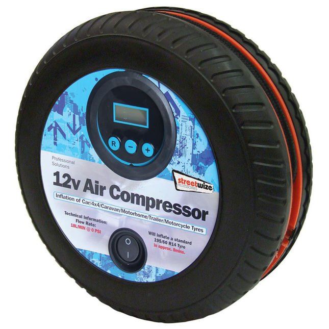 Streetwize Streetwize Tyre Shape 250psi Digital Air Compressor - Image 1