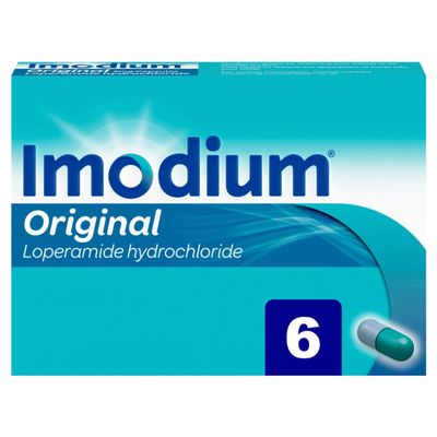 Imodium Original Relief from Diarrhoea In 1 Dose 6 Tablets