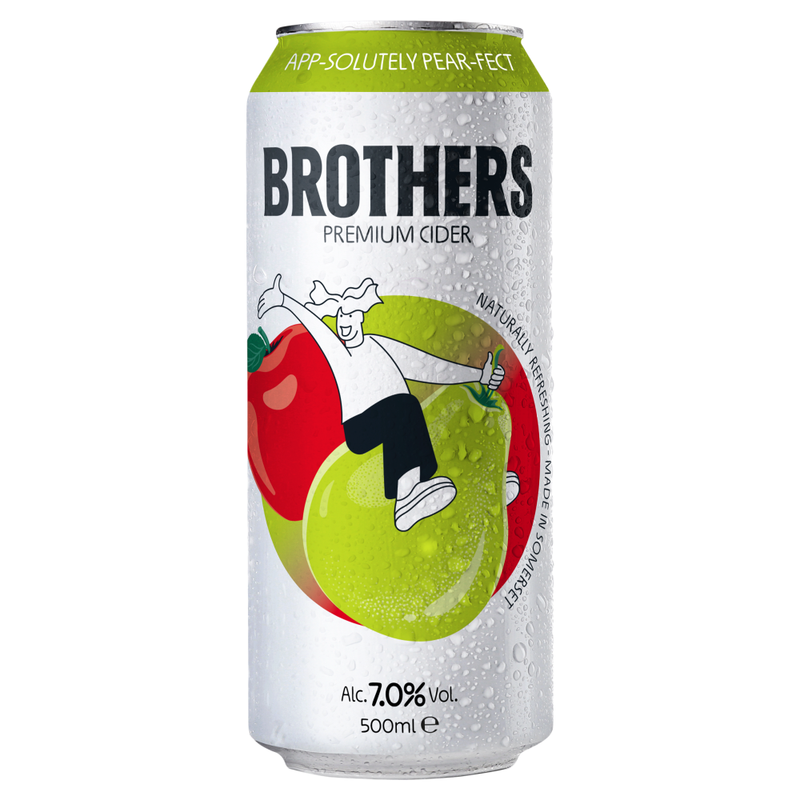 Brothers App-Solutey Pear-Fect Cider Can Multipack, 10 x 500 ml - Image 1